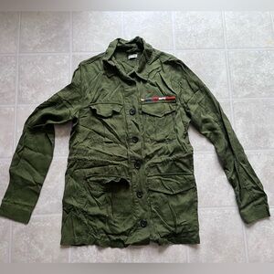 Garage Green Top With Pockets and Drawstring Size XS